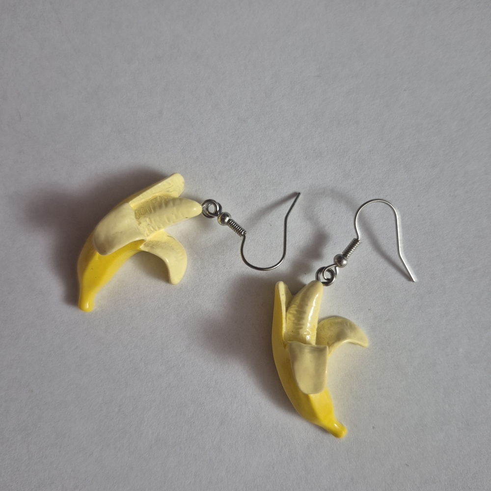 Yellow Banana Earrings